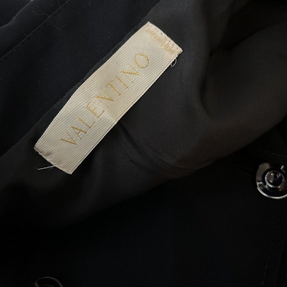 VALENTINO Midnight Blue Button Blazer Jacket S / M - Picture 4 of 7